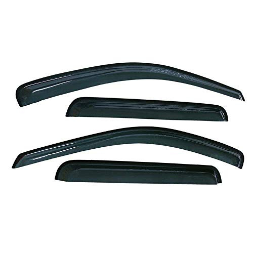 Gldifa Smoke Sun/Rain Guard Window Visors Compatible with 2005-2010 Grand Cherokee Wind Deflector 4pcs