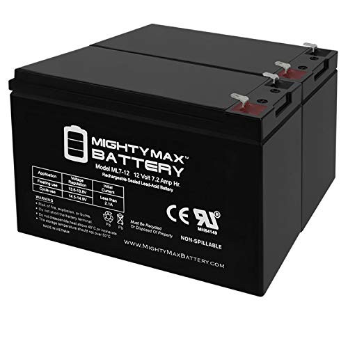 Mighty Max Battery 12V 7.2AH Battery for Liftmaster RSW12VDC Swing Gate - 2 Pack Brand Product