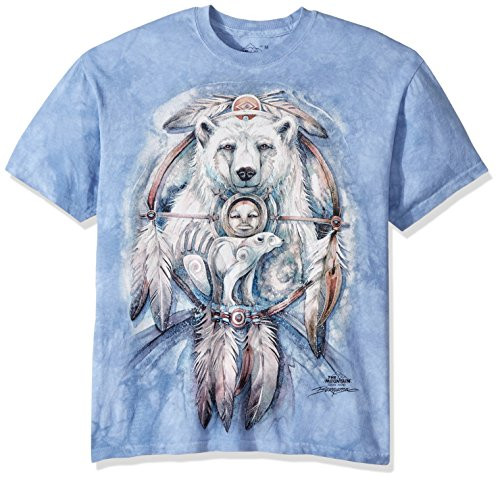 The Mountain Spirit Bear Adult T-Shirt, Blue, 2XL The Mountain Spirit Bear Adult T-Shirt, Blue, 2XL