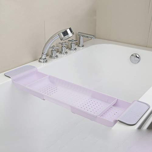 xiuersty Bathtub Caddy Tray for Tub Shelf Shower Organizer Adjusted Expandable Holder Rack Storage Tray Over Bath
