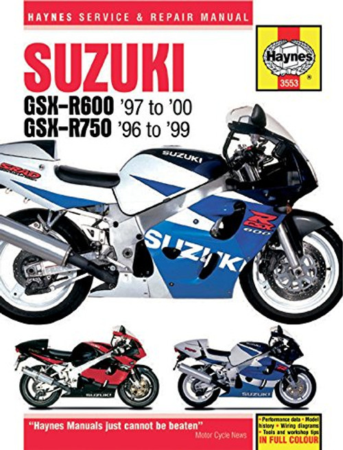 Haynes Repair Manual for Suzuki GSX-R600 and 750 Fours Superbike -1996-2000- Haynes Repair Manual for Suzuki GSX-R600 and 750 Fours Superbike -1996-2000-