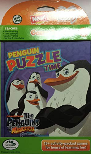 LeapFrog Tag Game Book- Penguins of Madagascar Puzzle Time