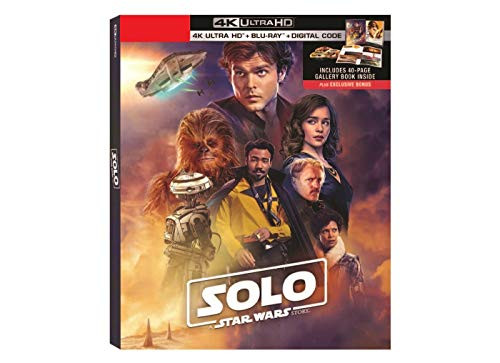 Solo- A Star Wars Story Limited Edition -4K/UHD  plus Blu-Ray  plus Digital  plus Exclusive 40 Page Gallery Book-