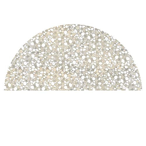AUTOTECH PARK Precut Arched Window Film, Pebble Design, Self Static Adhesive Cling, 32 inch Diameter