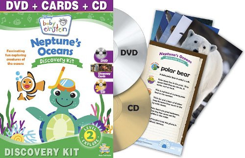 Baby Einstein- Neptune's Oceans Discovery Kit -One-Disc DVD  plus CD  plus Discovery Cards-