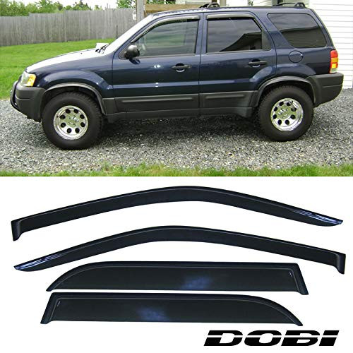 Deebior 4pc for 01-07 Escape Sun/Rain Guard Wind Deflector Vent Shade Window Visors