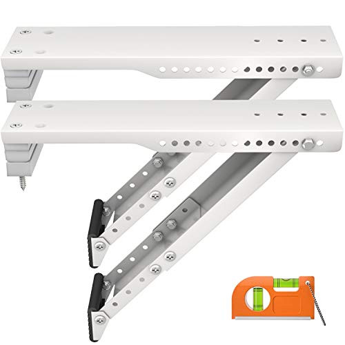 LuckIn 2-Pack Window Air Conditioner Support Bracket for 5,000 to 12,000 BTU AC Units, Support Up to 85 lbs, Heavy Duty Universal AC Holder