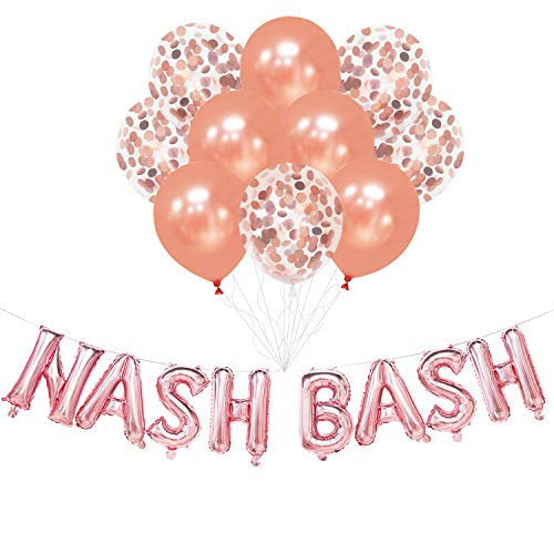 Nash Bash Balloons - Nash Bash Banner - Nash Bash Decorations for Bachelorette Party, Hen Party, Bridal Shower, Engagement Party