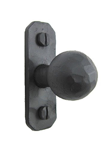 Rustic Wrought Iron Cabinet Knob HK9 -Black-