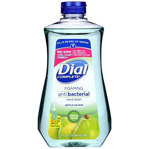 Dial Complete Antibacterial Foaming Hand Wash Refill, Fresh Pear, 32-ounce Bottles by Dial Dial Complete Antibacterial Foaming Hand Wash Refill, Fresh Pear, 32-ounce Bottles by Dial