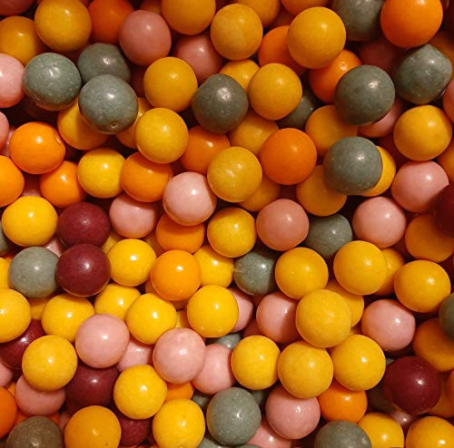 1 Pound All Natural Bubble Gum Assorted Gumballs Citrus Bulk Packed Delicous Taste 16mm Aprx 1/2"