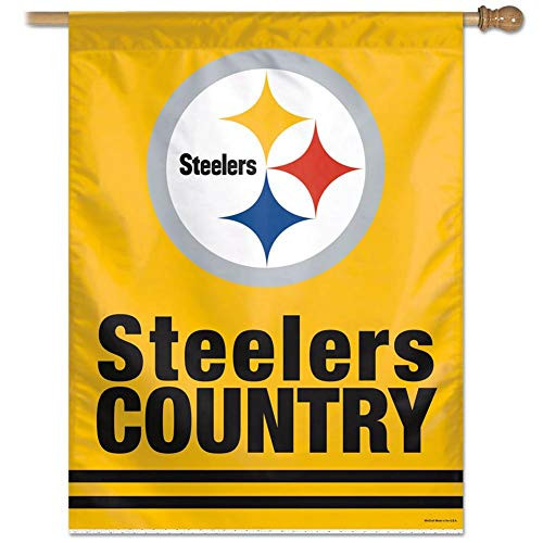 Pittsburgh STEELERS COUNTRY Football Flag or Banner New Pittsburgh STEELERS COUNTRY Football Flag or Banner New