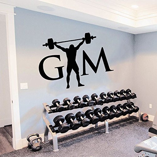 Fitness club wall,Sports,Fitness, Gym, Health,Muscle,Kettlebell, Dumbbell,Wall decor,Wall Decal,Window Sticker,Vinyl sticker Handmade t737