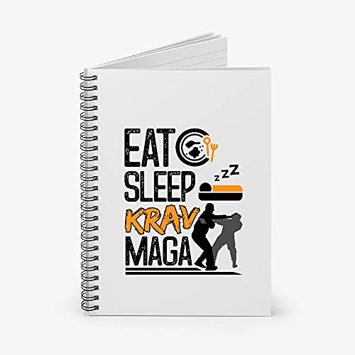 Eat And Sleep Krav Maga Spiral Notebook - Ruled Line