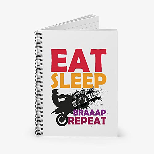 Eat Sleep Brap Repeat Spiral Notebook - Ruled Line