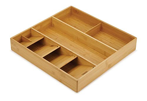 Joseph Joseph DrawerStore Kitchen Drawer Organizer Tray for Cutlery Utensils and Gadgets, One-Size, Bamboo