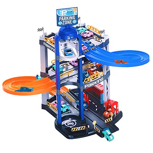 SGOTA City Ultimate Garage Race Car Track Set with 4 Toy Cars, Parking lot Track Garage 3-Level Racetrack,Ramp Racer Car Games, Toy Gift for Kids 3 Years and Older SGOTA City Ultimate Garage Race Car Track Set with 4 Toy Cars, Parking lot Track Garage 3-Level Racetrack,Ramp Racer Car Games, Toy Gift for Kids 3 Years and Older