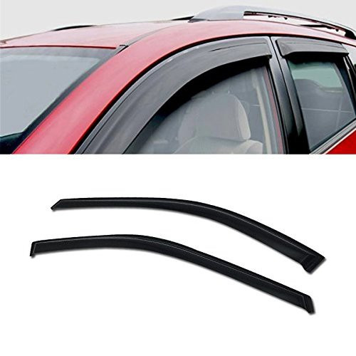 VXMOTOR for 1996-07 Dodge Caravan/Grand Caravan for 96-07 Chrysler Town  and  Country for 96-00 Plymouth Voyager- 00-03 Chrysler Voyager - Sun/Rain/Wind Guard Smoke Vent Shade Deflector Window Visor 2PCs