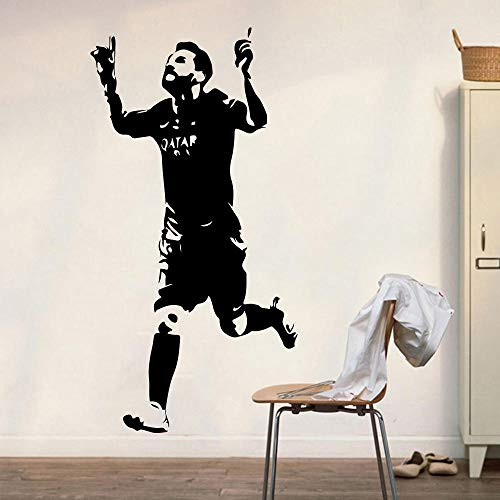 Ling88 Nursery Wall Decor,Soccer Player Sport Wall Sticker, Boy Room Kids Room Football Man Cave Wall Decal Bedroom Vinyl Decor, Wall Stickers for Bedroom Boys 110X56Cm,Kids' Baby Wall Stickers Ling88 Nursery Wall Decor,Soccer Player Sport Wall Sticker, Boy Room Kids Room Football Man Cave Wall Decal Bedroom Vinyl Decor, Wall Stickers for Bedroom Boys 110X56Cm,Kids' Baby Wall Stickers