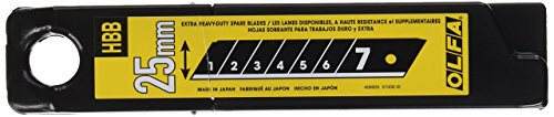 OLFA 25mm Super Heavy Duty Ultra Sharp Black Snap Off Blade -HBB-20B-