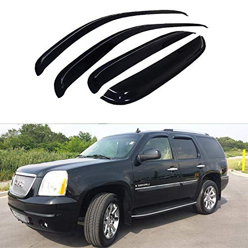Niviora 4pcs Sun/Rain Guard Vent Shade Window Visors Compatible with 07-14 Chevy Tahoe/GMC Yukon