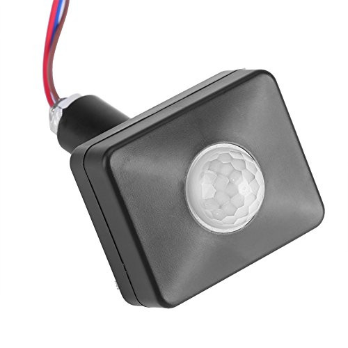 FTVOGUE Mini Black PIR Switch Infrared Motion Lighting Sensor Detector Wall Pavement Switch