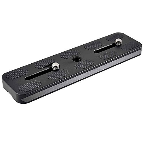 MENGS PU-140 Camera Quick Release Plate for DSLR Camera Compatible with Arca-Swiss Standard, Black