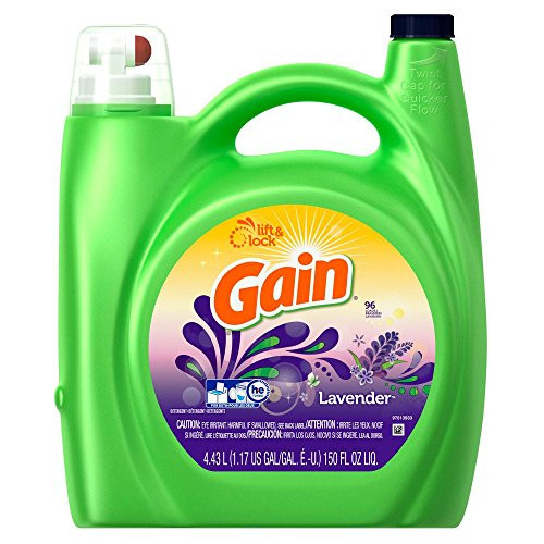 Gain With FreshLock Lavender Liquid Detergent 96 Loads 150 Fl Oz