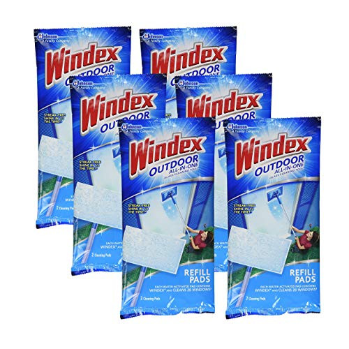 Windex All-in-One Window Cleaner Pads Refill - 2 ct -6 Pack-