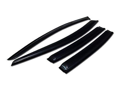 R and L Racing 4Pcs Smoke Window Side Deflector Sun/Rain/Wind Guards 2008-2012 for Chevy Malibu