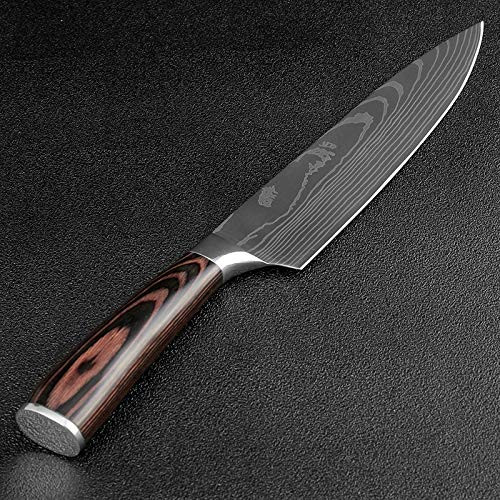Meat Cleaver, Cleaver Knife, 440C German kitchen knife Damascus laser pattern utility chef knife EDC cutting knife Filleting Santoku best kitchen tooL Chef Knife, Paring Knife Meat Cleaver, Cleaver Knife, 440C German kitchen knife Damascus laser pattern utility chef knife EDC cutting knife Filleting Santoku best kitchen tooL Chef Knife, Paring Knife