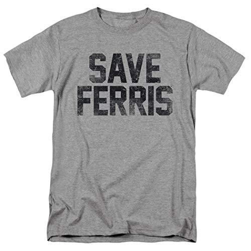 Save Ferris Bueller's Day Off Movie T Shirt  and  Stickers -XXXX-Large- Gray
