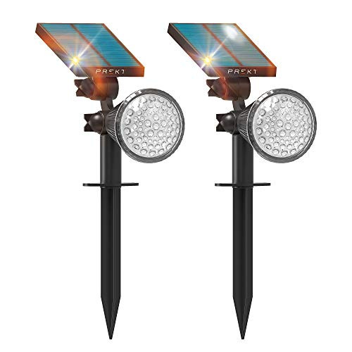 PREKT 41 LEDs 4 Color Glow Solar Landscape Spotlights, IP65 Waterproof Solar Powered Wall Lights 2-in-1 Wireless Outdoor Solar Landscaping Lights Yard Garden Driveway Porch Walkway Pool Patio 2 Pack PREKT 41 LEDs 4 Color Glow Solar Landscape Spotlights, IP65 Waterproof Solar Powered Wall Lights 2-in-1 Wireless Outdoor Solar Landscaping Lights Yard Garden Driveway Porch Walkway Pool Patio 2 Pack
