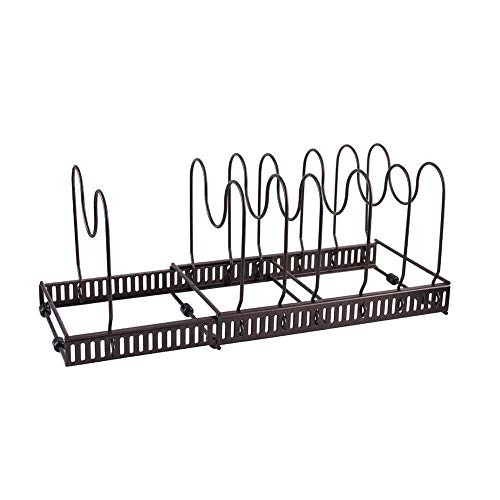 ZHUPI Expandable Pot and Pan Organizers Rack Adjustable Pans and Pots Lid Organizer Holder for Kitchen Cabinet Pantry Bakeware Organizer Rack ZHUPI Expandable Pot and Pan Organizers Rack Adjustable Pans and Pots Lid Organizer Holder for Kitchen Cabinet Pantry Bakeware Organizer Rack