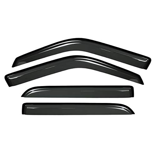 Laprive Auto 4pcs for 97-17 Expedition Wind Sun Rain Guard Vent Shade Deflector Window Visor