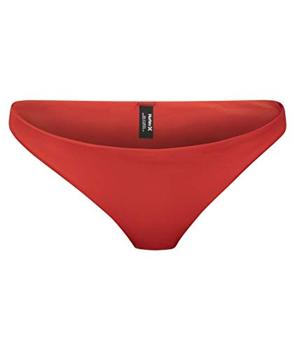 Hurley Junior's Quick Dry Commpression Mod Bikini Bottom, Speed Red, L