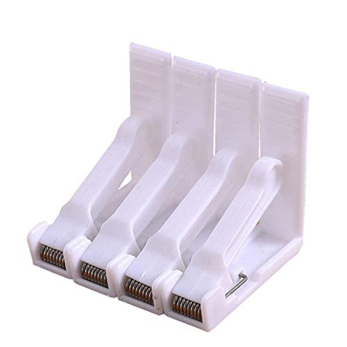 16Pcs White Plastic Tablecloth Clips Spring Loaded Tablecover Table Cloth Clip Clamp Holder for Home Party Picnic