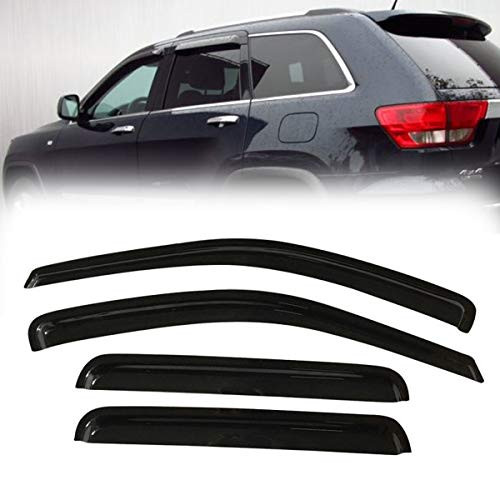 Laprive Auto 4pcs for 2014-2017 Jeep Cherokee Sun Rain Guard Vent Shade Window Visors