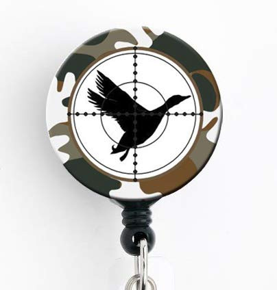 Hunter/Hunting Duck - Retractable ID Badge Reel - Badge Holder