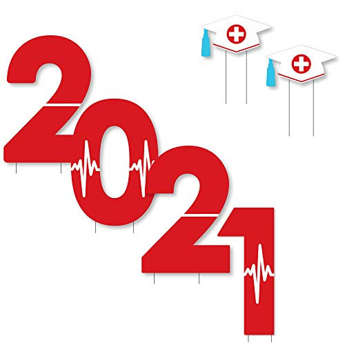 Big Dot of Happiness Nurse Graduation - 2021 Yard Sign Outdoor Lawn Decorations - Graduation Party Yard Signs - 2021 Big Dot of Happiness Nurse Graduation - 2021 Yard Sign Outdoor Lawn Decorations - Graduation Party Yard Signs - 2021