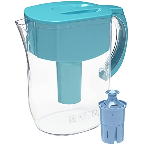 Brita Longlast Everyday Water Filter Pitcher, Turquoise, Large 10 Cup, 1 Count