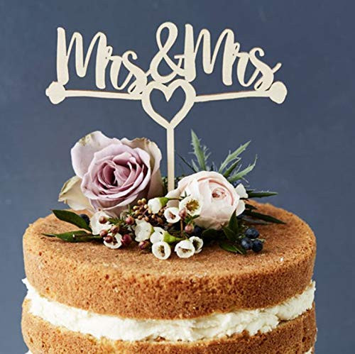 Mr Mrs Wood Cake Topper Birthday Cake Topper, Wedding Reception,Wedding Cake Decoration (SIGN)