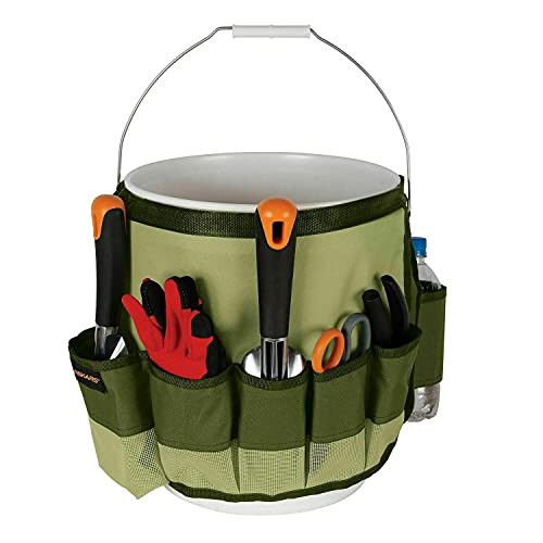 Fiskars 9424 Garden Bucket Caddy 5 Gallon Yard Tool Carrier Holder Organizer NEW -P-O455K5/U 7RK-B213121 -1-