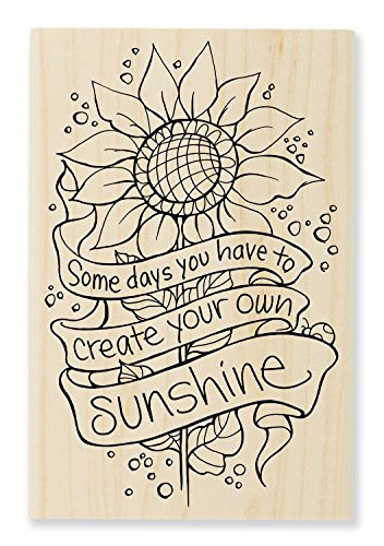 STAMPENDOUS Wood Stamp, Create Sunshine