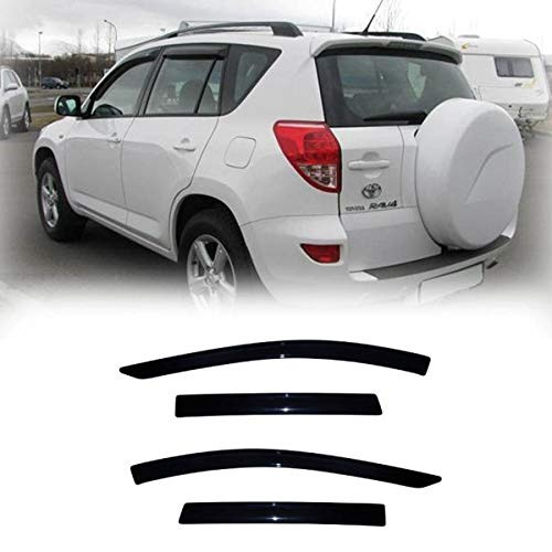 Laprive Auto 4pcs for 2013-2018 Toyota RAV4 Sun Rain Guard Vent Shade Window Visors