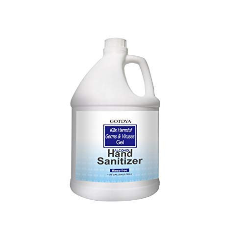 GOTDYA Hand Sanitizer 1 Gallon Gel - 75 percent Ethyl Alcohol - Fresh Scent, No Rinse Formula With Easy To Use Pump