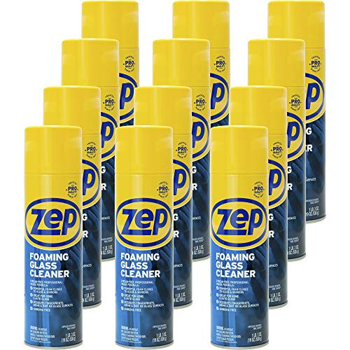 Zep, ZPEZUFGC19CT, Foaming Glass Cleaner, 12 / Carton, Black Zep, ZPEZUFGC19CT, Foaming Glass Cleaner, 12 / Carton, Black