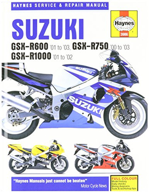 -SBSC- Suzuki GSX-R600, 750 and 1000, 00-'03 Technical Repair Manual -SBSC- Suzuki GSX-R600, 750 and 1000, 00-'03 Technical Repair Manual