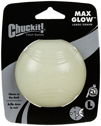 Chuckit Max Glow Ball Large Ball - 3" Diameter -4 Pack-