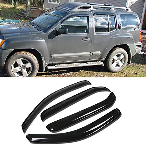 CBX Auto 4pcs For 2005-2015 Xterra Sun Rain Guard Vent Shade Window Visors